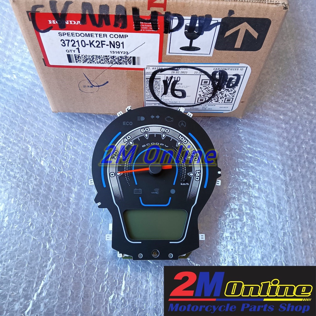 Jual 37210K2FN91 Mesin Speedometer Scoopy LED New 2022 Keyless AHM ...