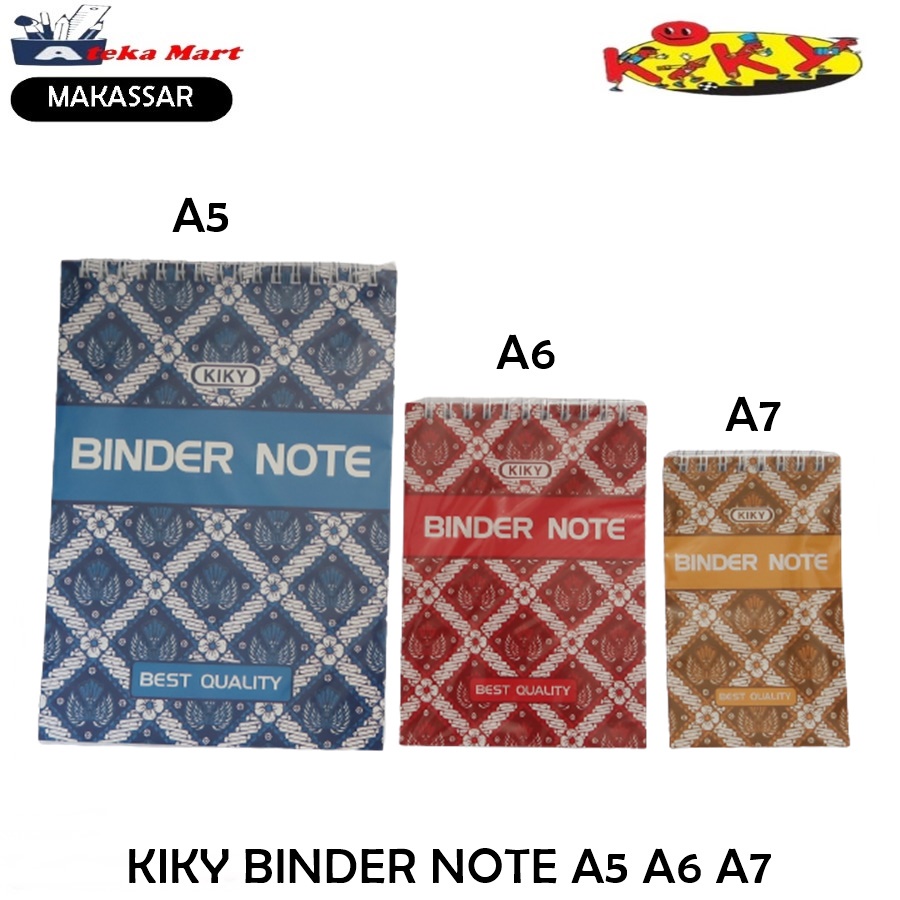 Jual KIKY BINDER NOTE A5 A6 A7 NOTES BUKU CATATAN | Shopee Indonesia