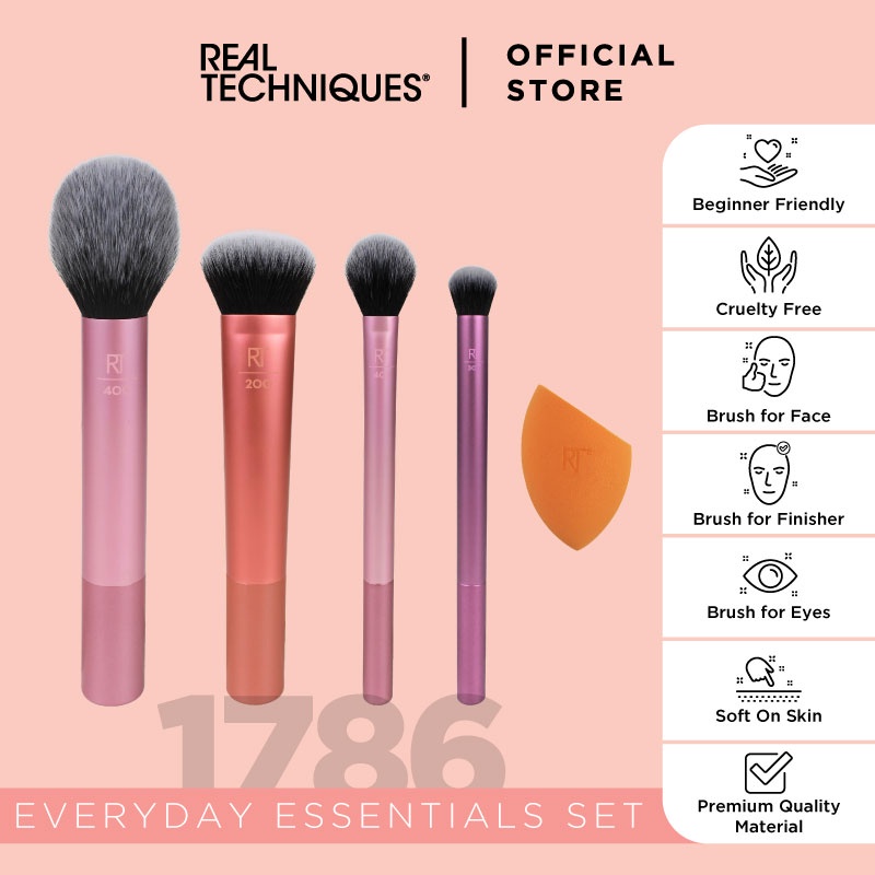 Real techniques deals brushes shopee