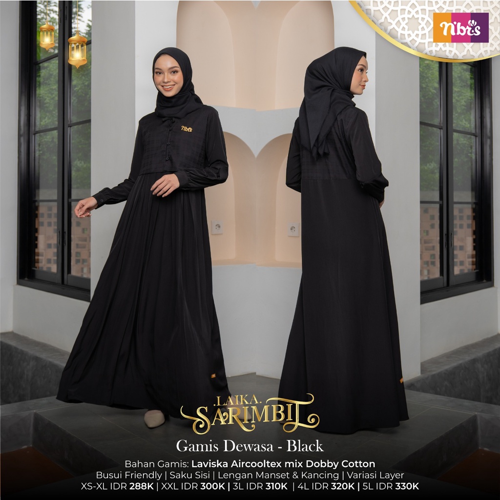 Jual GAMIS IBU SARIMBIT NIBRAS 2023 LAIKA BLACK WHITE DRESS BAJU BUSANA  MUSLIM TERBARU TERLARIS BEST SELLER FASHION MUSLIMAH WANITA BUSUI MURAH  INSPIRASI OUTFIT LEBARAN HARI RAYA OOTD BAHAN LAVISKA MIX DOBBY