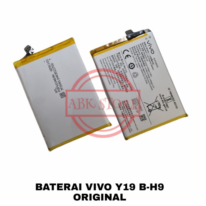 Jual BATRE BATERAI BATTERY VIVO Y19 B-H9 MAH ORINAL | Shopee Indonesia