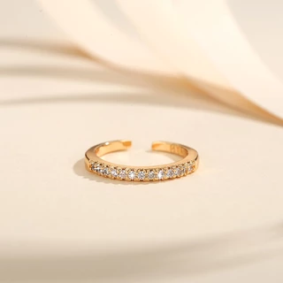 Lanme Jewelry Cincin Titanium Wanita Adjustable Berlian Fashion Korea Aksesoris Jewerly Y953