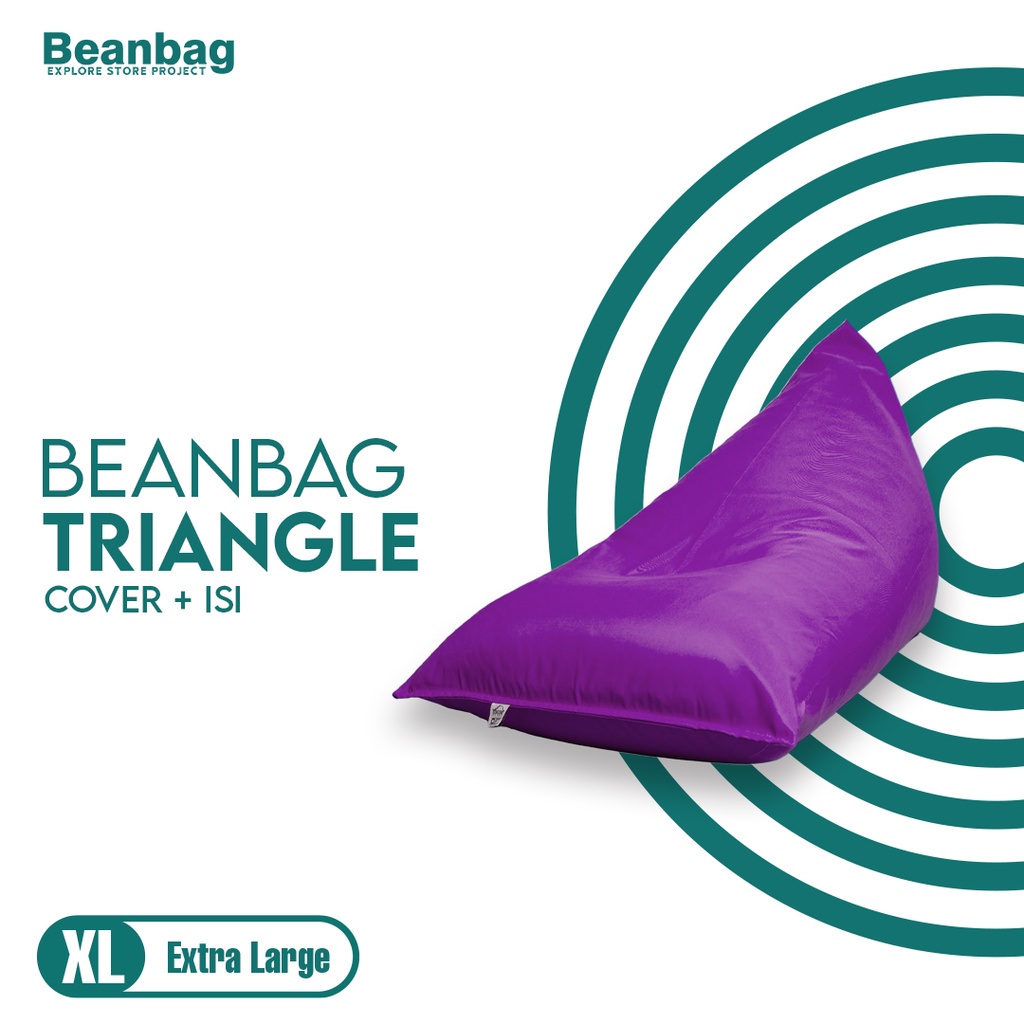 Jual Bean Bag Triangle Waterproof Bean Bag Extra Large Plus Isi Sofa Milenial Bean Bag Jumbo