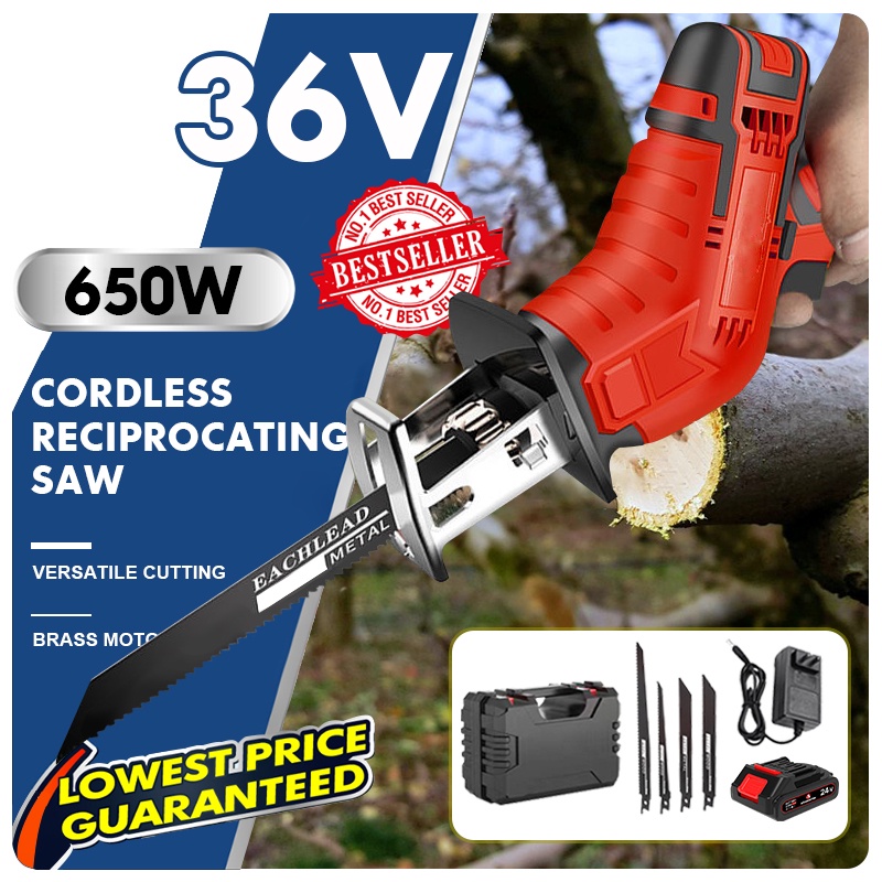 Jual Chainsaw Gergaji Rantai Elektrik Reciprocating Saw 36V/24V Mini ...