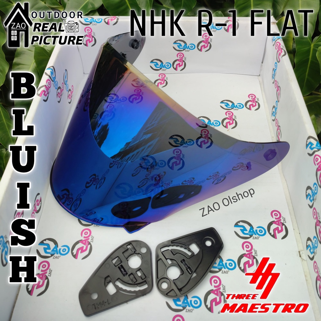 Jual kaca helm Flat visor NHK R1 TITO RABAT visorflat nhk r-1 clear ...