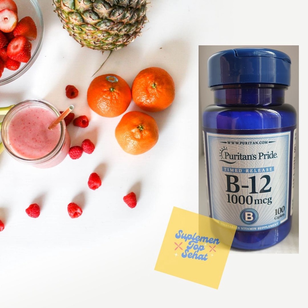 Jual ORIGINAL Puritan Vitamin B 12 1000 mcg isi 100 untuk kesehatan