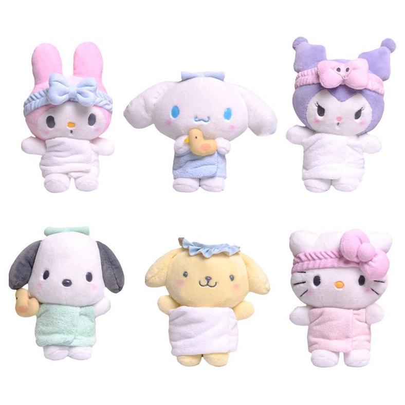 Jual Carton Kuromi Keychain Sanrio Melody Cinnamoroll Plush Doll ...