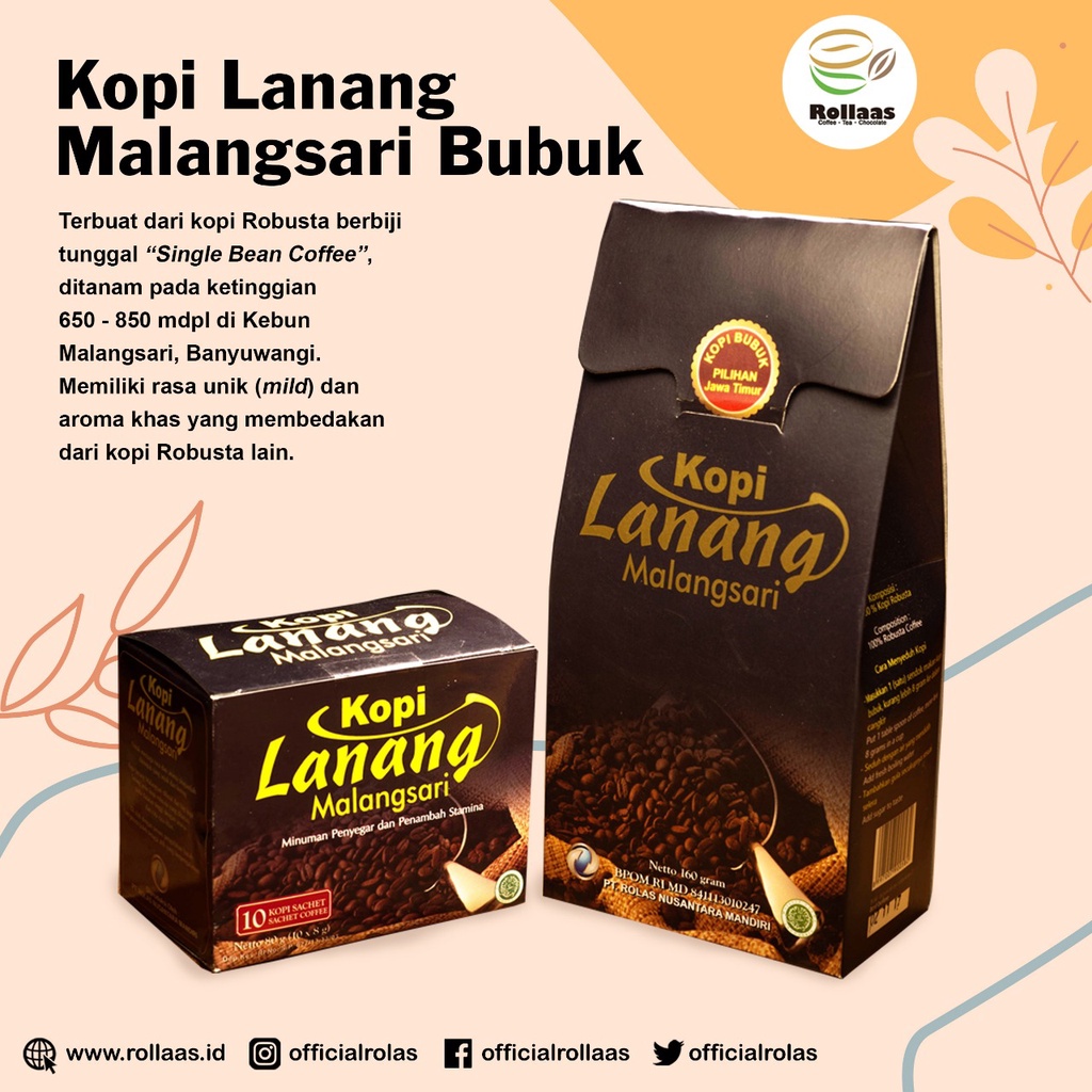 Jual Kopi Lanang Robusta Bubuk Malangsari - Kopi Rolas | Shopee Indonesia