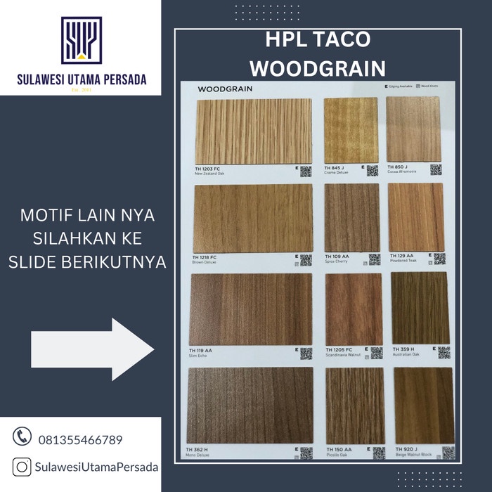 Jual langsung order saja] HPL TACO HPL MOTIF KAYU TACO HPL | Shopee ...