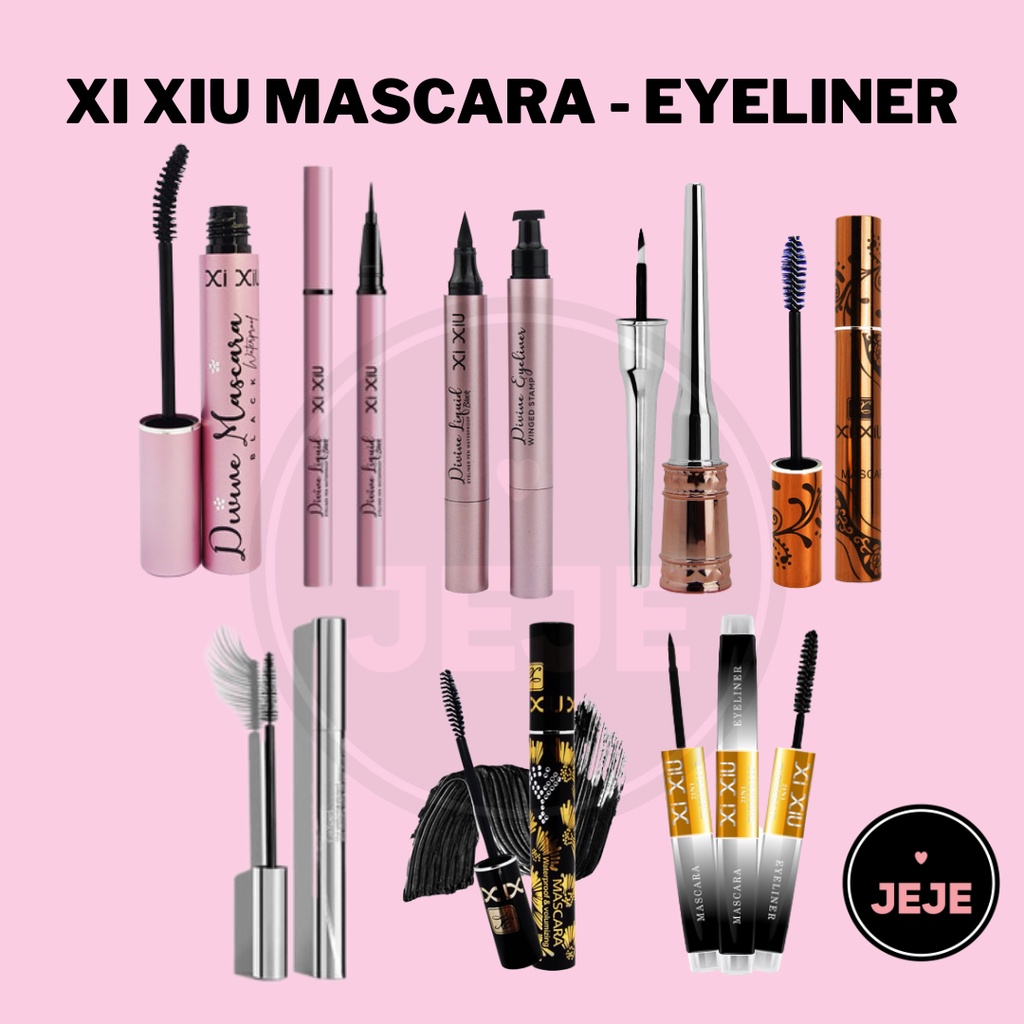 Jual XI XIU Mascara Lovely Black Pen Winged Stamp 2in1 Eyeliner