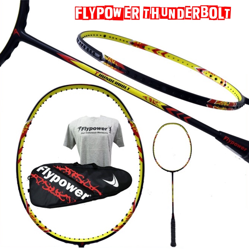Jual Raket Badminton Flypower Thunderbolt Original | Shopee Indonesia