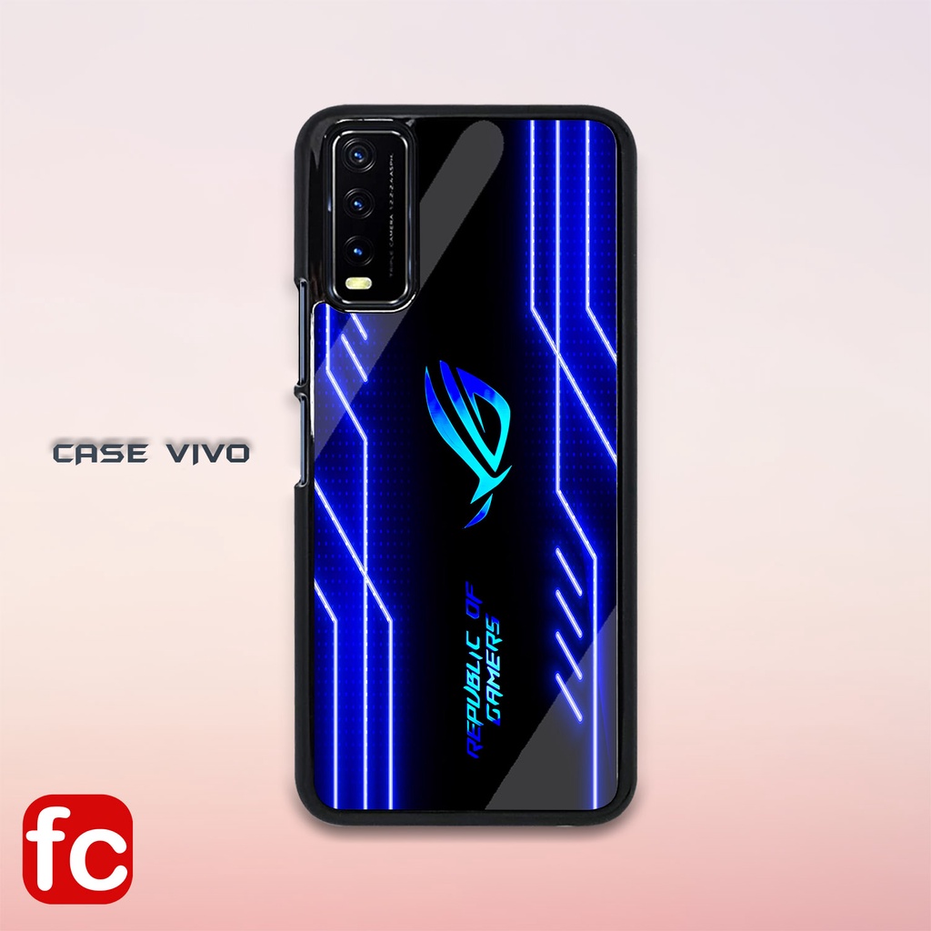 Case Glossy HD Vivo Y12s Y20 Y20S G Y20i Y20T Y12A [FR39] Game Gaming Rog  Neon Pic HD Casing KilauHp Vivo Kesing Silikon Pelindung Hape Makmur Jaya  - Main Image