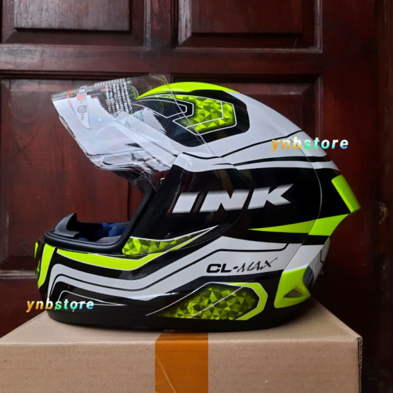 Jual Helm INK CL MAX Seri 5 Yellow Fluo Stabilo | Helm Fullface INK CL ...