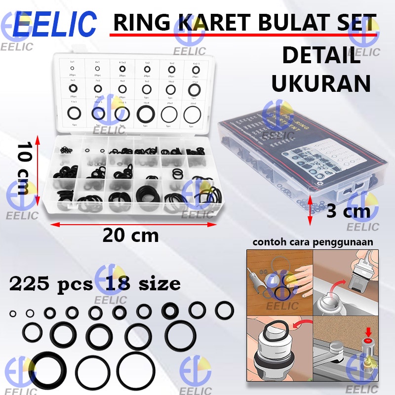 O-Ring Gomma Nitrile 9x6x1.5mm - 100 Pezzi Per Riparazioni Idrauliche - Foto 3