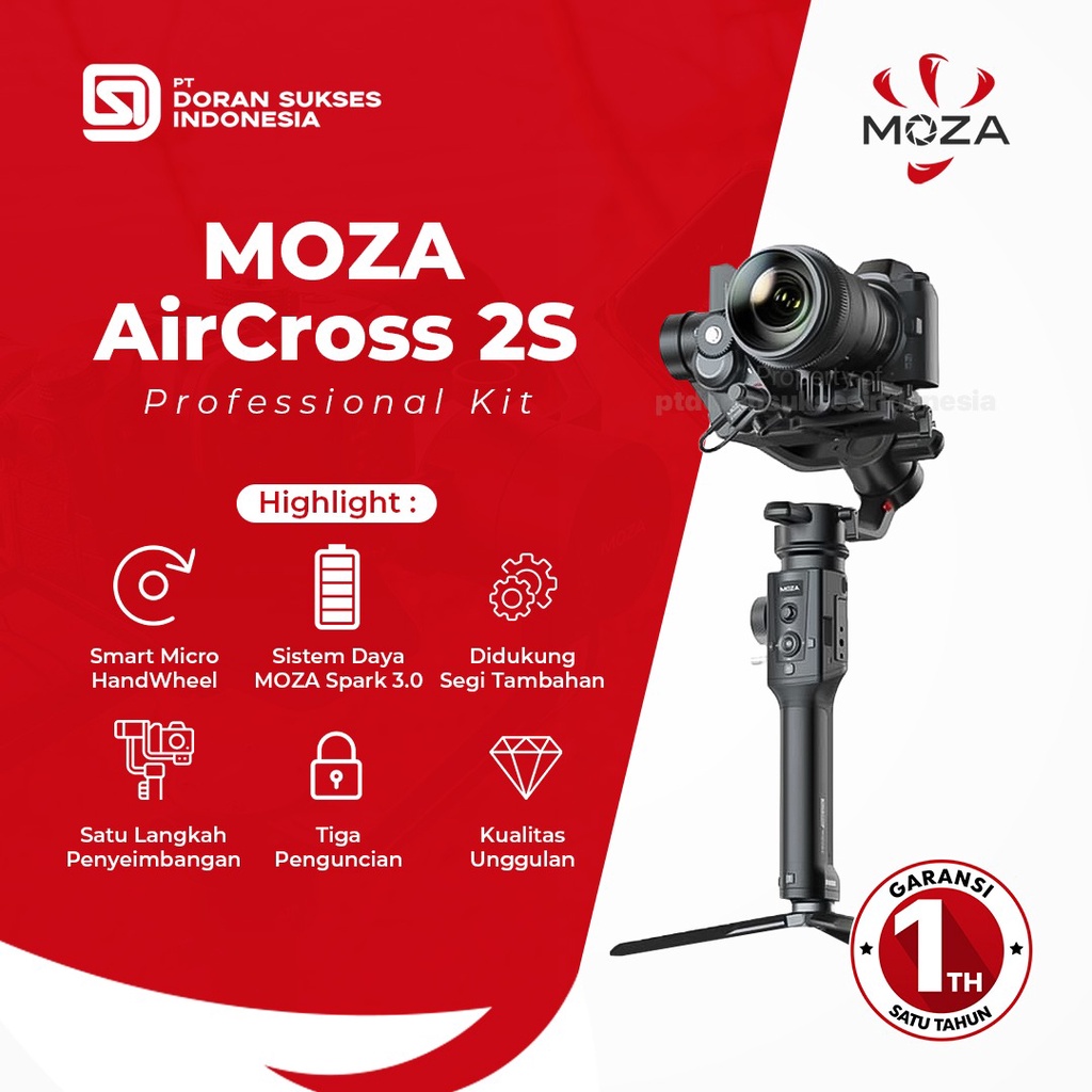 Jual Moza Air 2S Professional Kit Gimbal Stabilizer - Garansi Resmi 1 ...