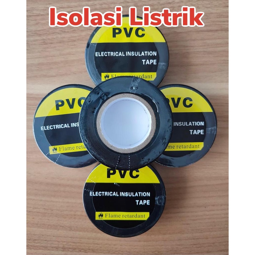 Jual Isolasi Kabel Listrik Hitam Pvc Solasi Kabel Shopee Indonesia