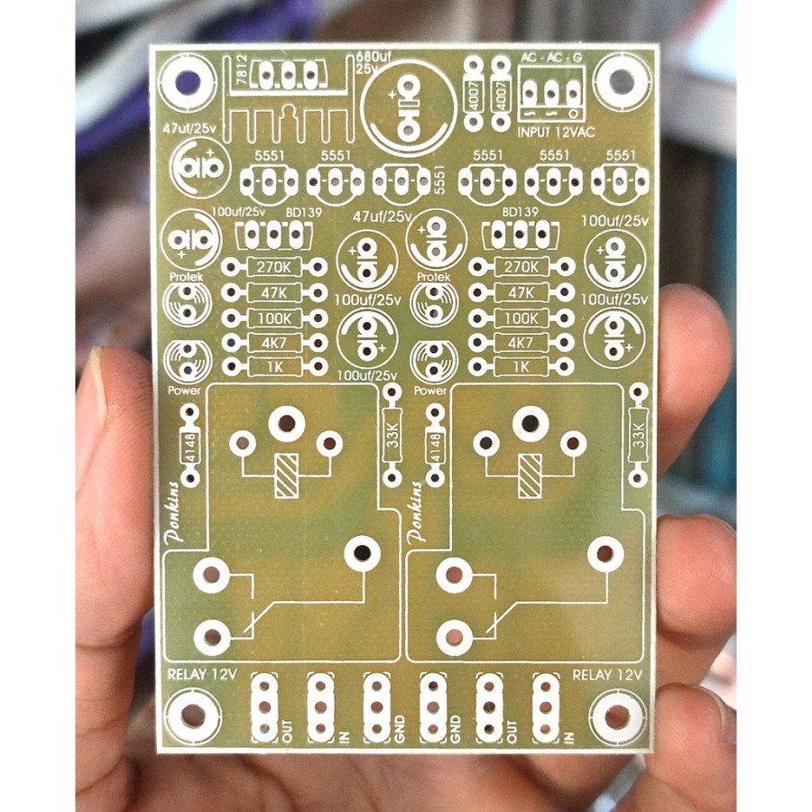 Jual PCB Protektor Speaker Stereo / Protek / Protector Bahan Fiber FR4