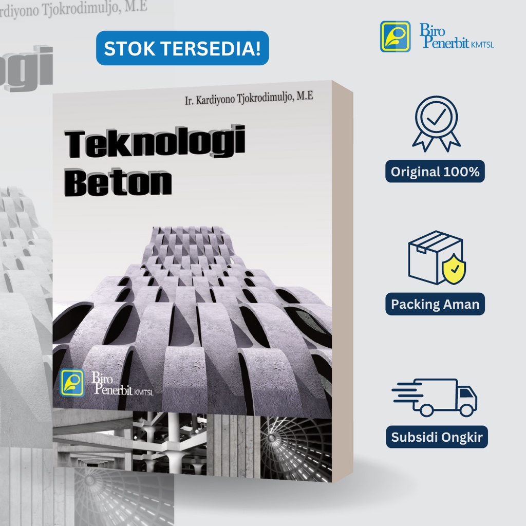 Jual BUKU TEKNIK SIPIL Teknologi Beton Oleh Kardiyono Tjokrodimuldjo ...