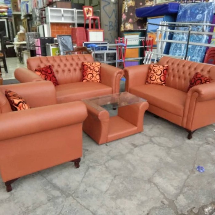 Jual Sofa Chesterfield Seribu Kancing / Jaguar / Ruang Tamu Ready Stok