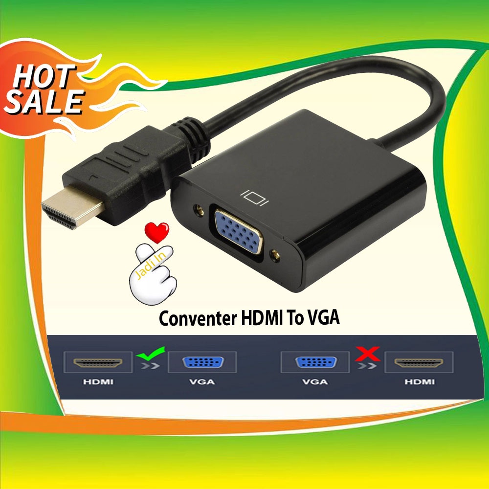 Jual CONVERTER HDMI TO VGA / CONVENTER HDMI TO VGA / KABEL HDMI TO VGA ...