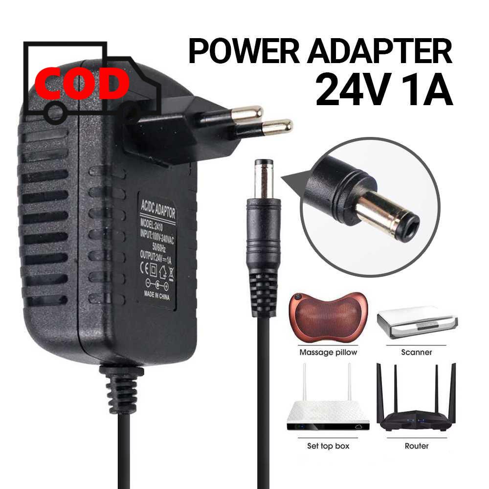 Jual Power Adapter 24V 1A Adaptor Lampu Strip LED Display Papan Reklame ...