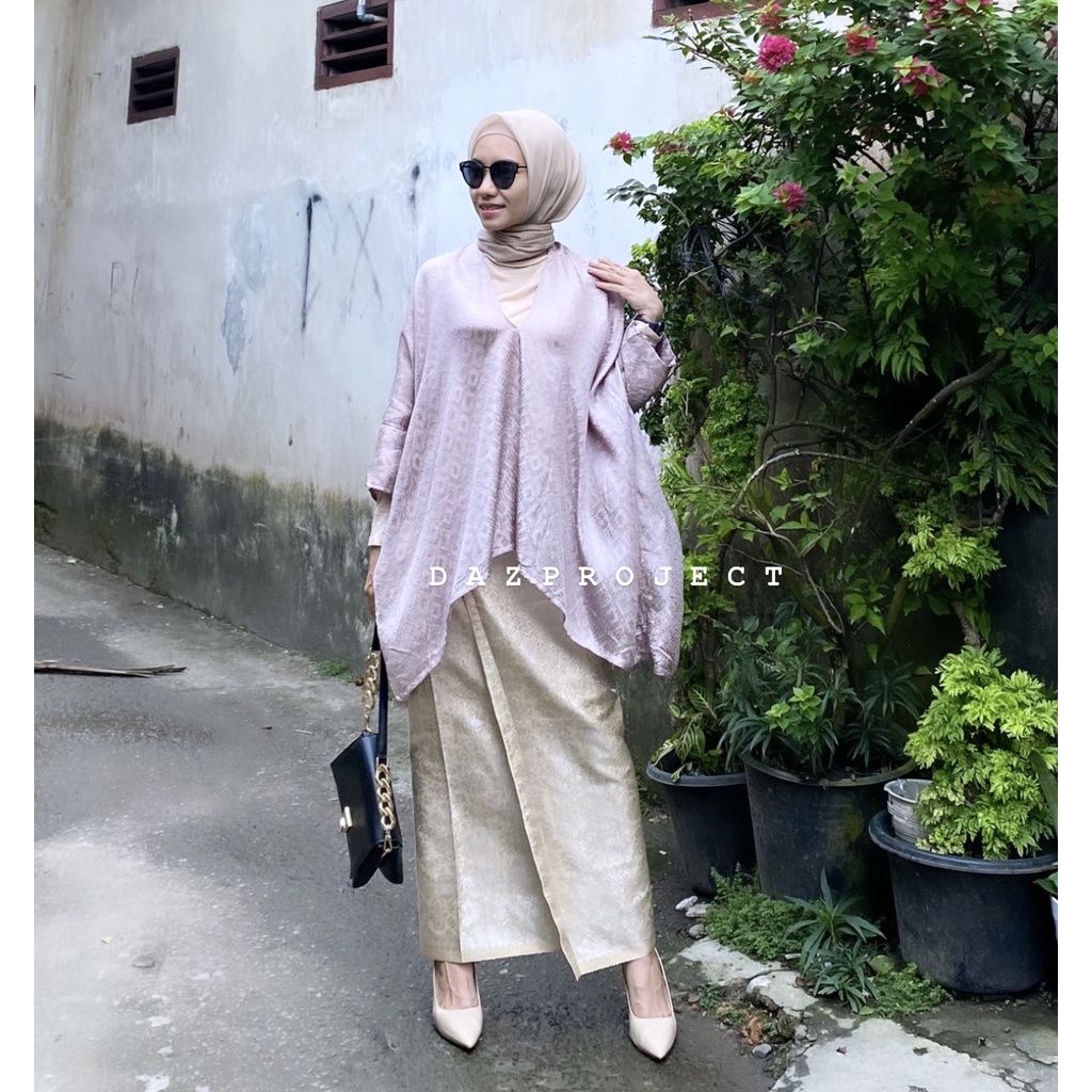 Jual Kaftan Tunik Viscose SET Plus Rok Lilit Rok Songket Tenun Kaftan ...