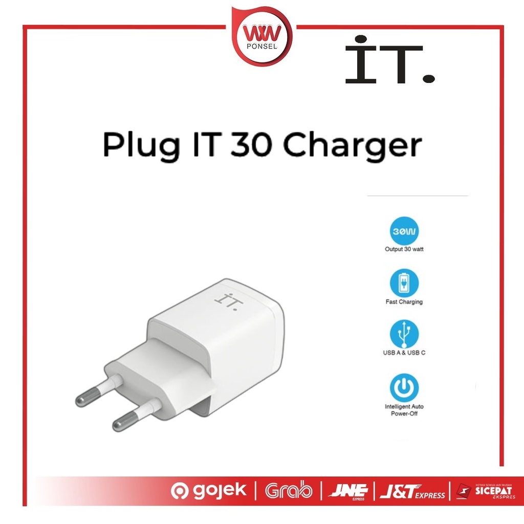 Jual Plug IT 30 Charger - White | Shopee Indonesia