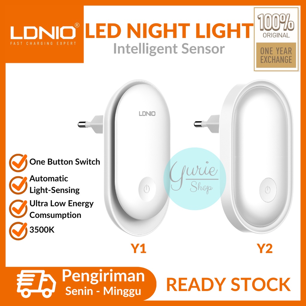 Jual LDNIO Night Light Y1 Y2 Lampu Tidur LED Intelligent Sensor ...