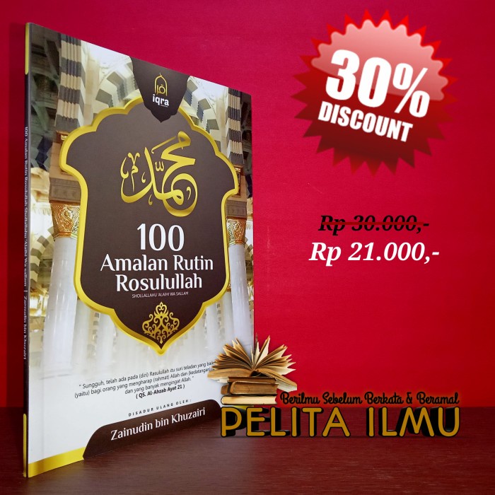 Jual Produk Terbaru Buku 100 Amalan Rutin Rasulullah Shallallahu Alaihi Wasallam Shopee Indonesia 2745