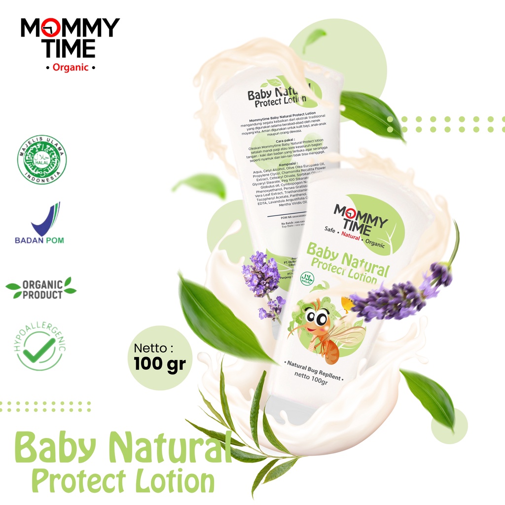 Jual Baby Lotion Bug Repellent MOMMY TIME Natural Protect Lotion Cream