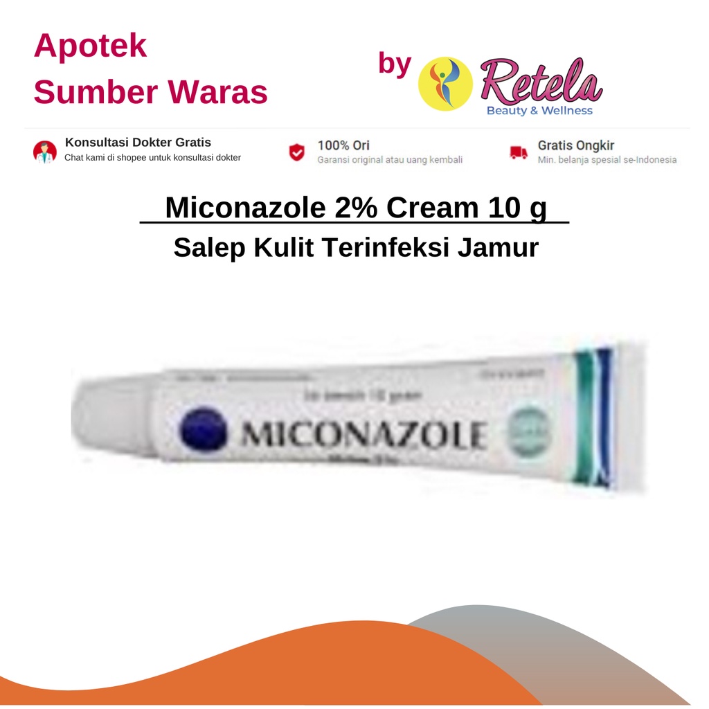 Jual MICONAZOLE 2% CREAM 1 TUBE 10GR | Shopee Indonesia