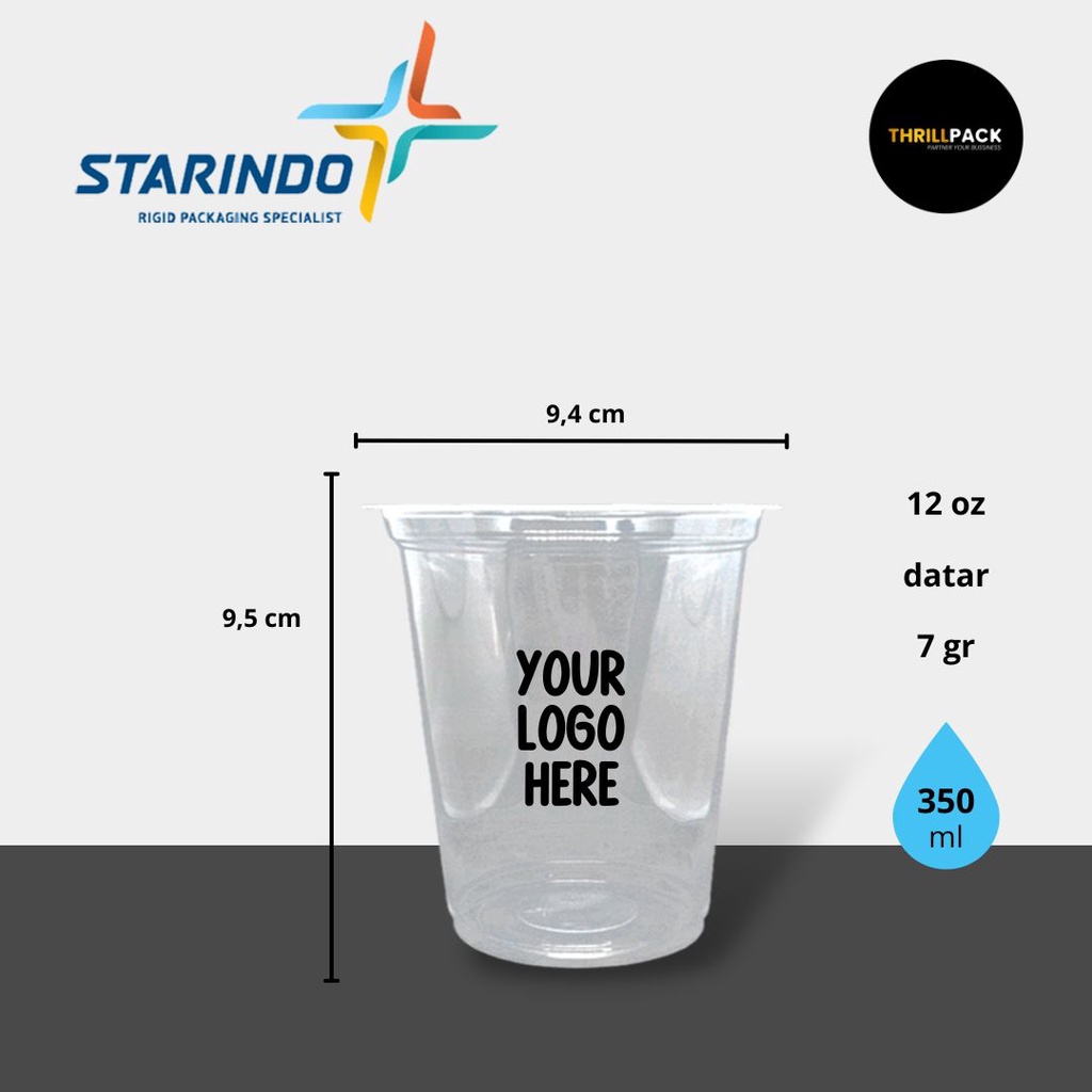 Jual Sablon Cup Plastik Merk Starindo Ukuran 12141622 Oz Oval And Datar Shopee Indonesia 2263