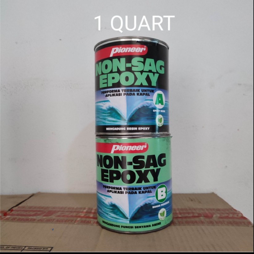 Jual Lem Epoxy Non Sag PIONEER 1 Quart 2 Komponen (1600 Gr + 1580 Gr) 1 ...