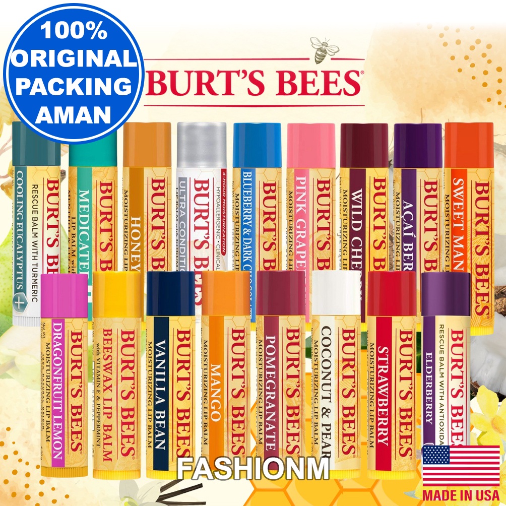 Jual Burts Burt's Bees Lip Balm | Shopee Indonesia