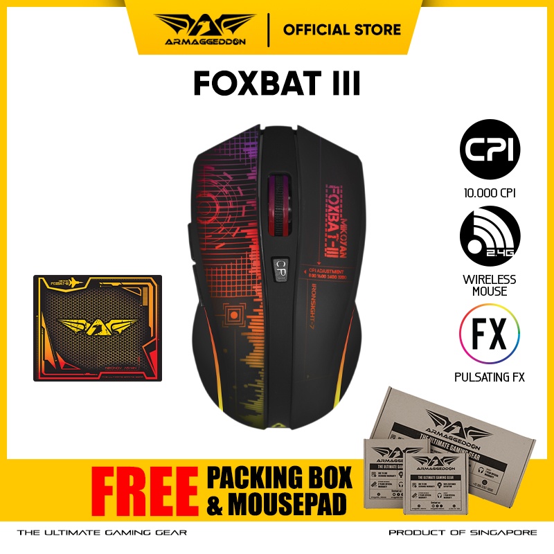 Jual Armaggeddon Mikoyan Foxbat III Ironsight7 Wireless Gaming mouse