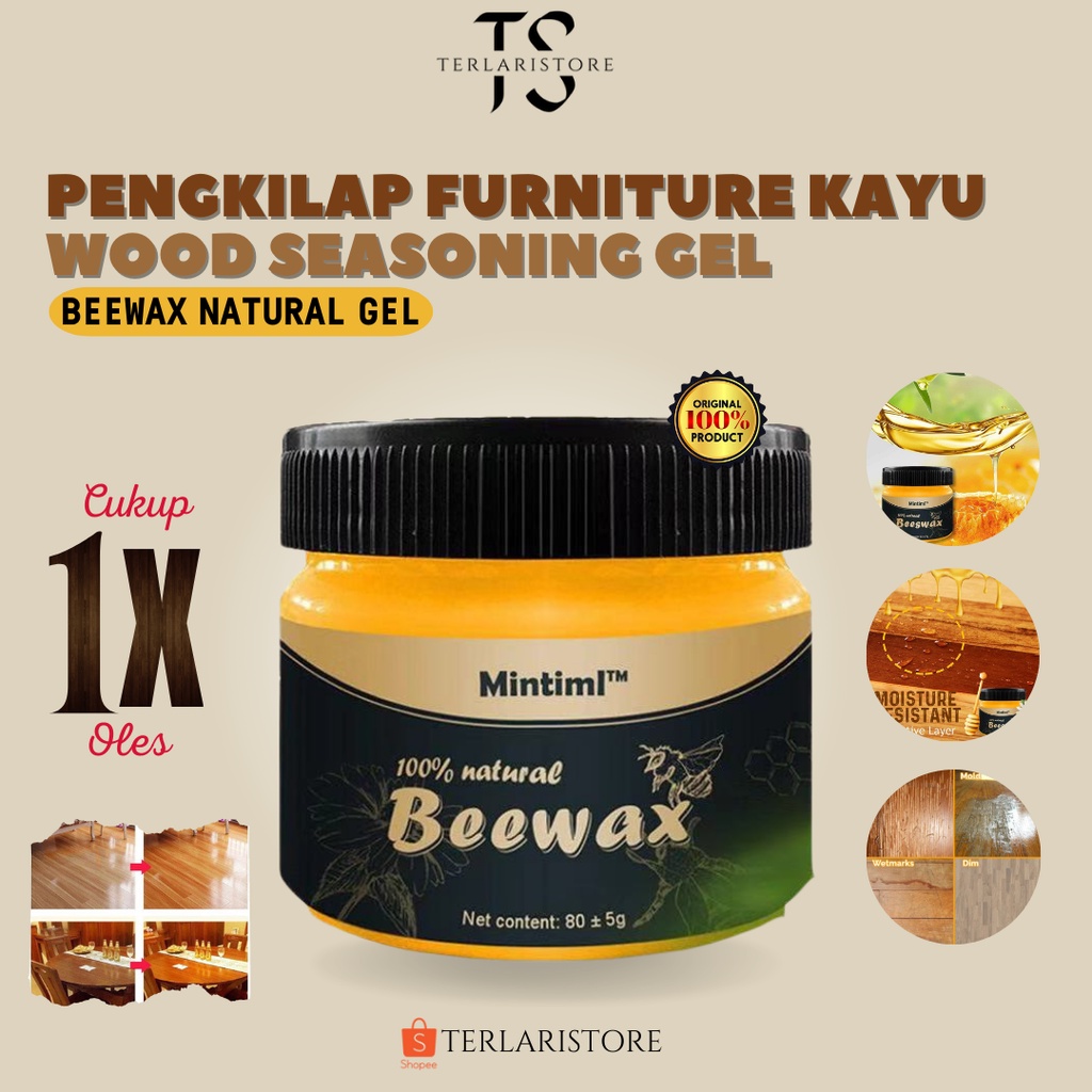 Jual Beewax Wood Seasoning Polish Pengkilap Lantai Kursi Meja Pintu