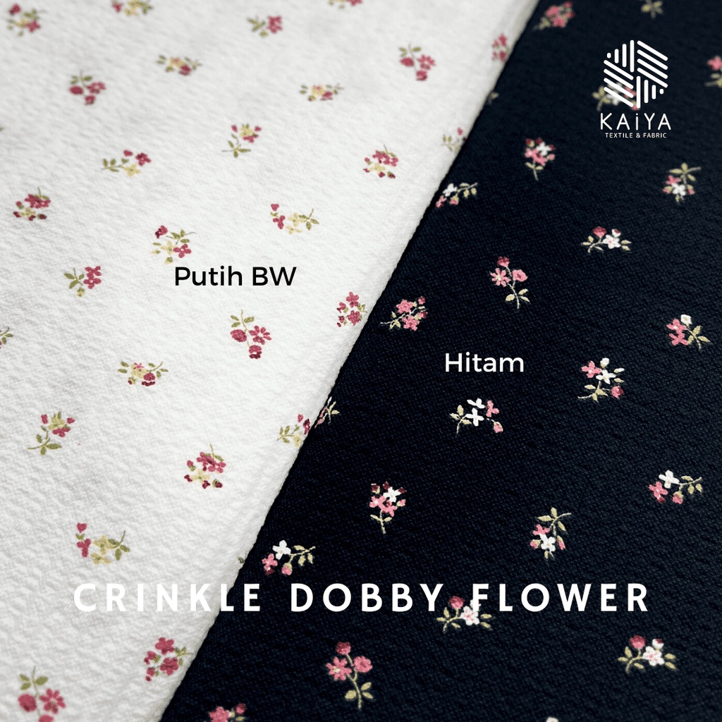 Jual Kaiya Textile Fabric Bahan Kain Crinkle Kringkle Kringkel Motif ...