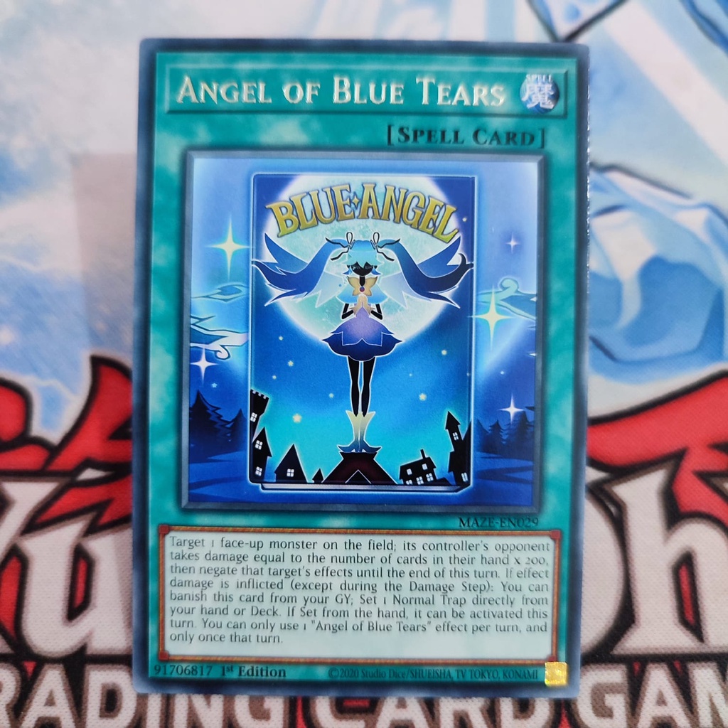 Jual yugioh angel of blue tears MAZE rare 1st original | Shopee Indonesia