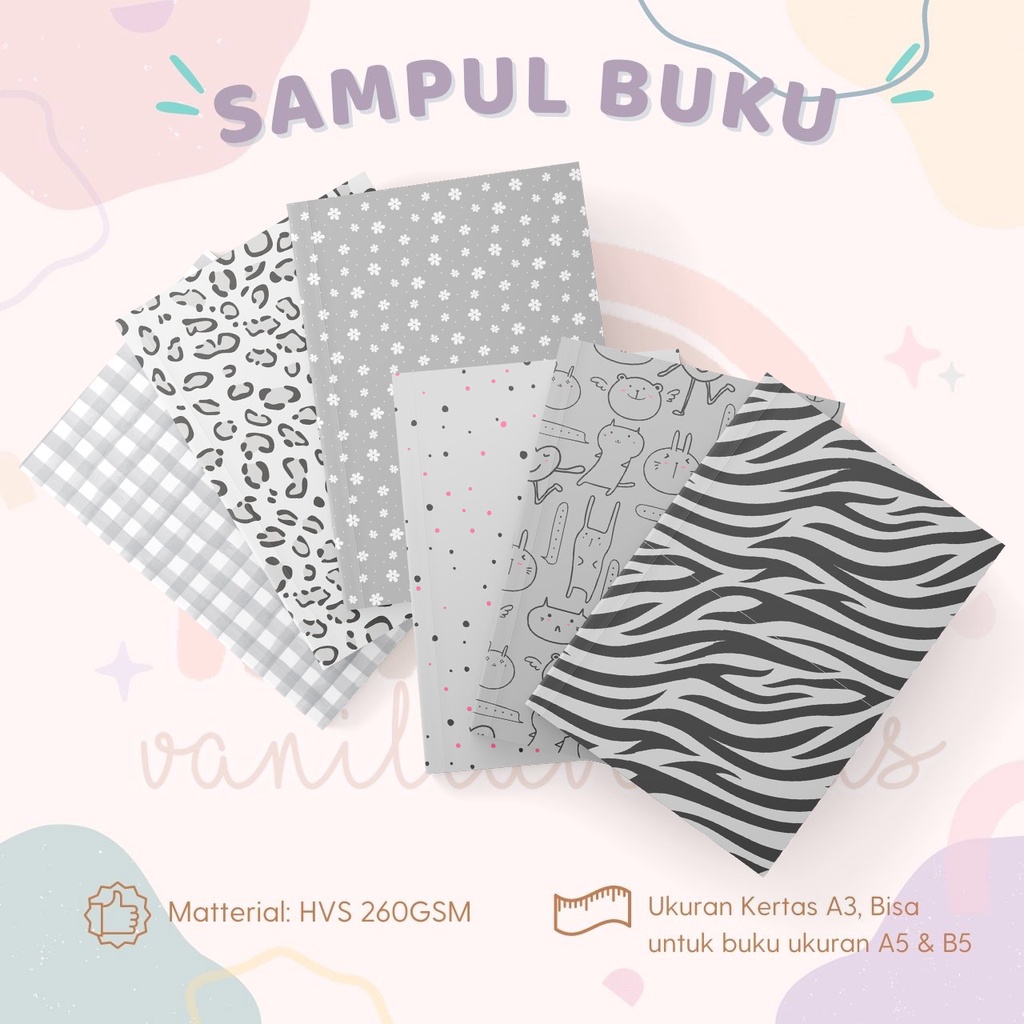 Jual SAMPUL BUKU GREY 6 LEMBAR SAMPUL BUKU AESTHETIC | Shopee Indonesia