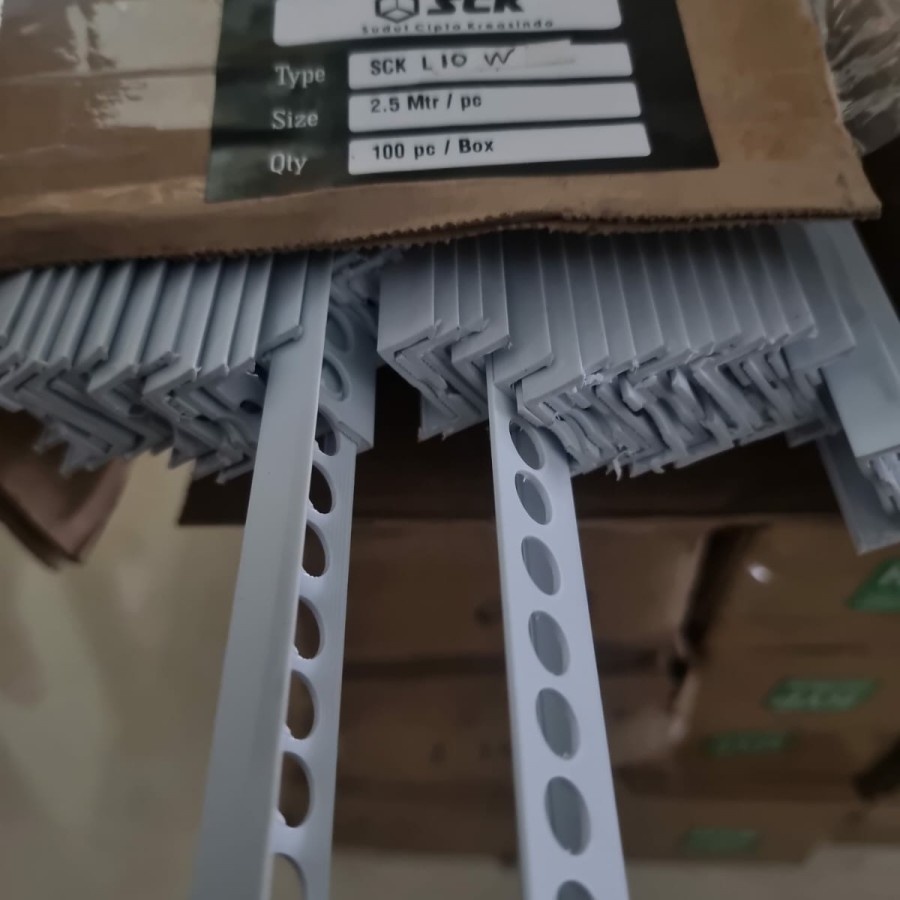 Jual corner bead, multi purpose spacer UPVC PVC SCK L10 (W),2.5M