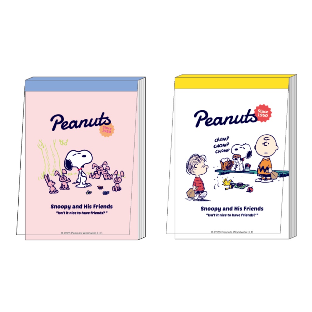 Jual Mini Memo Pad Peanuts Snoopy Woodstock Charlie Brown Good Friends ...