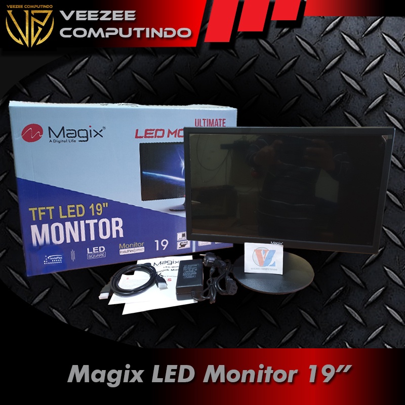 Jual Monitor LED Magix 19 inch HDMI VGA irit listrik | Shopee Indonesia