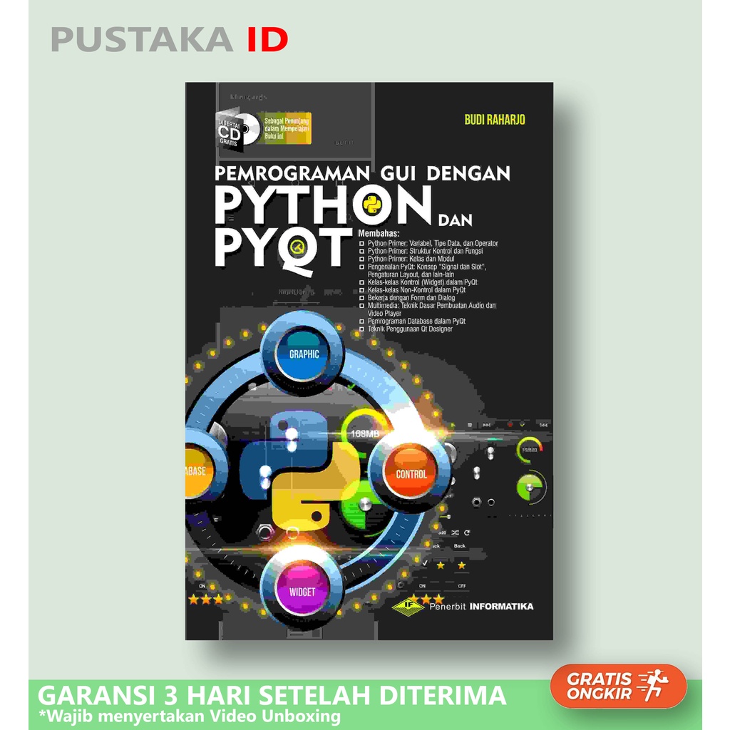 Jual Buku Pemrograman GUI Dengan Python dan PYQT | Shopee Indonesia