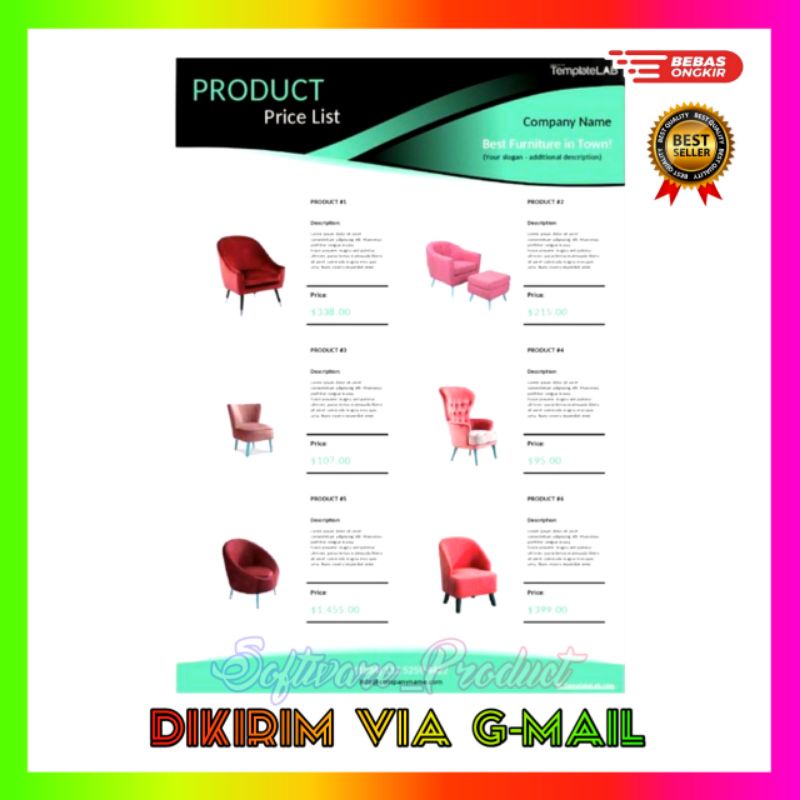 Jual 28 Desain Template Price List - Daftar Harga Produk | Shopee Indonesia