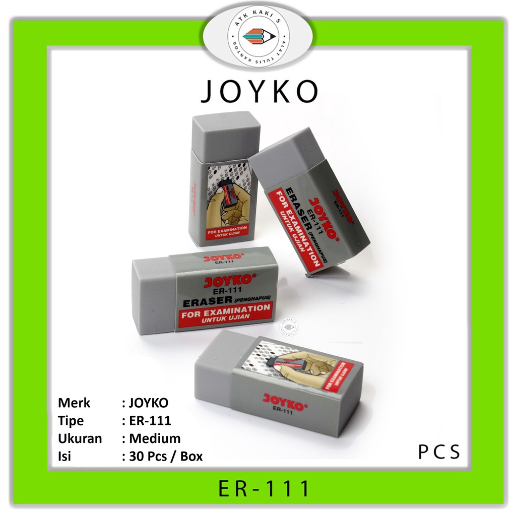 Jual Joyko Penghapus Ujian Stip Sedang Er 111 Pcs Shopee Indonesia