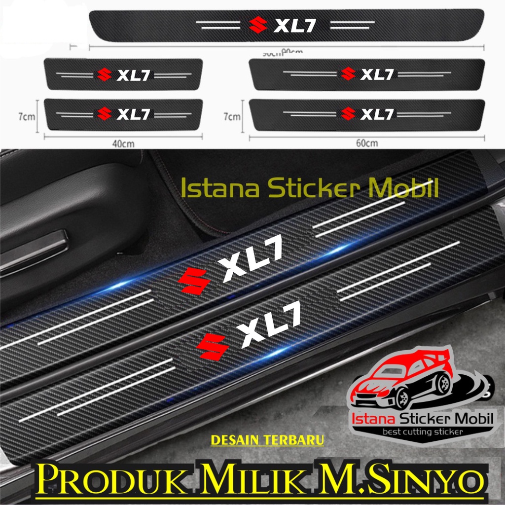 Jual Stiker Carbon D Mobil Xl Sticker Karbon D Pijakan Kaki Mobil Suzuki Xl Sepaket Pcs