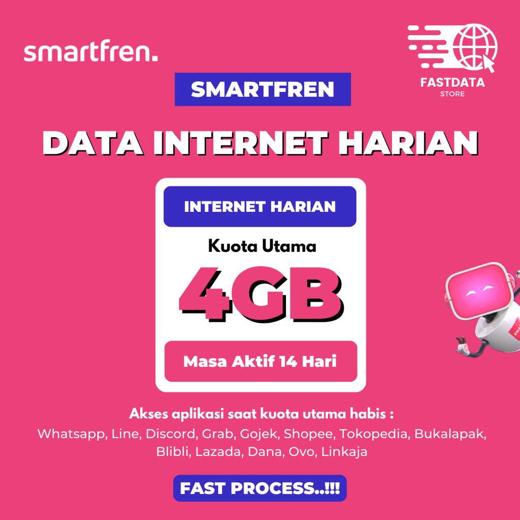 Jual PAKET DATA SMARTFREN UNLIMITED HARIAN, UNLIMITED NONSTOP & VOLUME ...