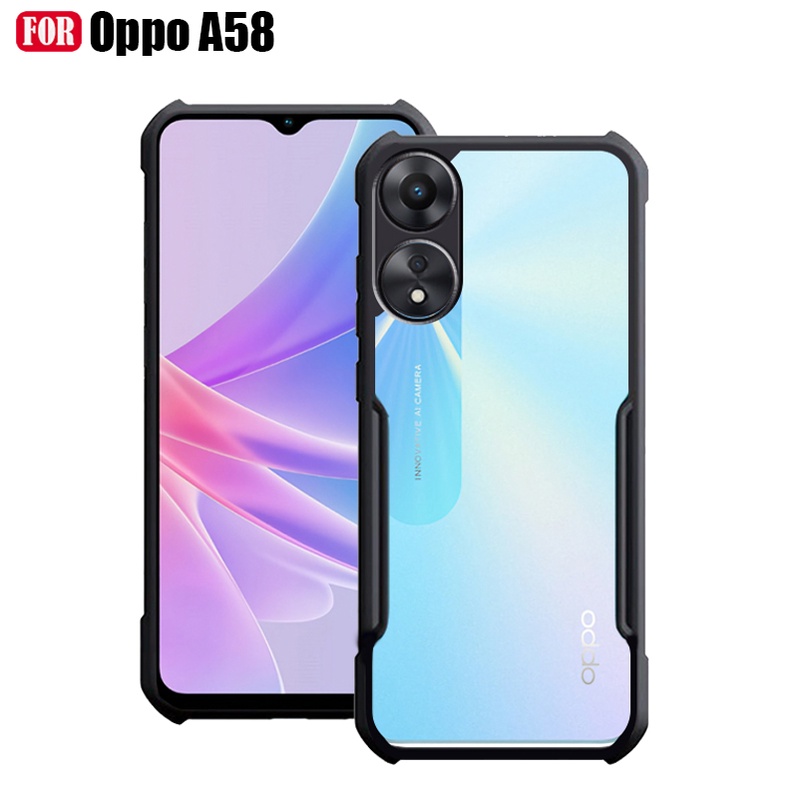 Jual Case Oppo A58 5g Hardcase Shield Transparant Protect Camera 