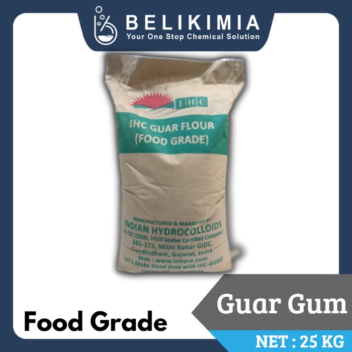 Jual Guar Gum Food Grade 25 Kg Pengental Makanan dan Emulsifier