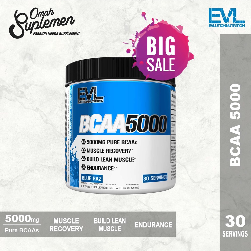 Jual Evlution Nutrition EVL BCAA 5000 30 serving BCAA Powder Shopee